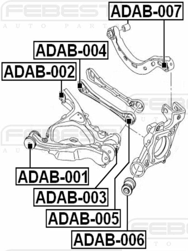 FEBEST AUDI A4 B6 REAR CONTROL ARM IN KENYA AT THE BEST PRICE