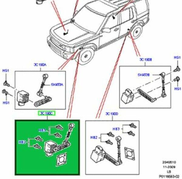 Land Rover Discovery 3 Front Left Height Sensor in Kenya
