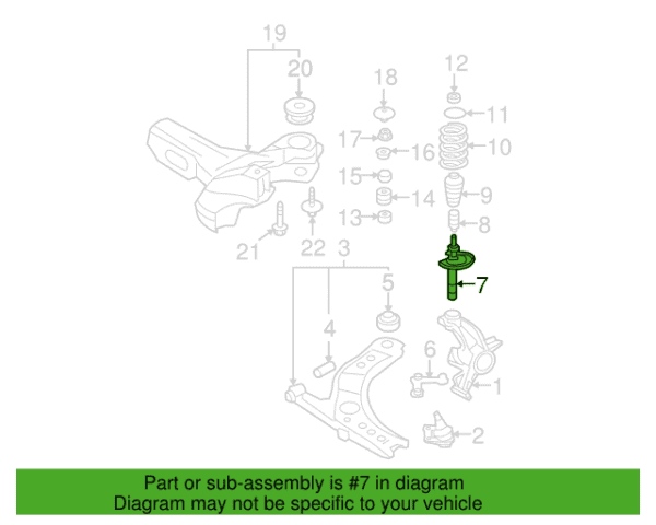 BILSTEIN B4 AUDI A3 8L1 VOLKSWAGEN GOLF FRONT SHOCK ABSORBER PART NO 22-045744 PRICE IN KENYA