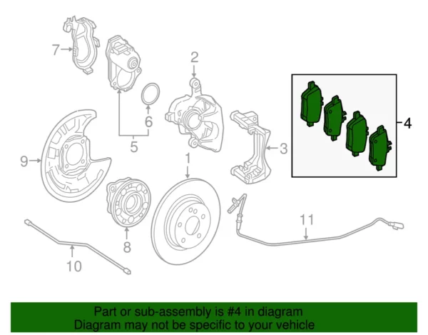 MERCEDES-BENZ C-CLASS W204 C204 FRONT BRAKE PADS PRICE IN KENYA